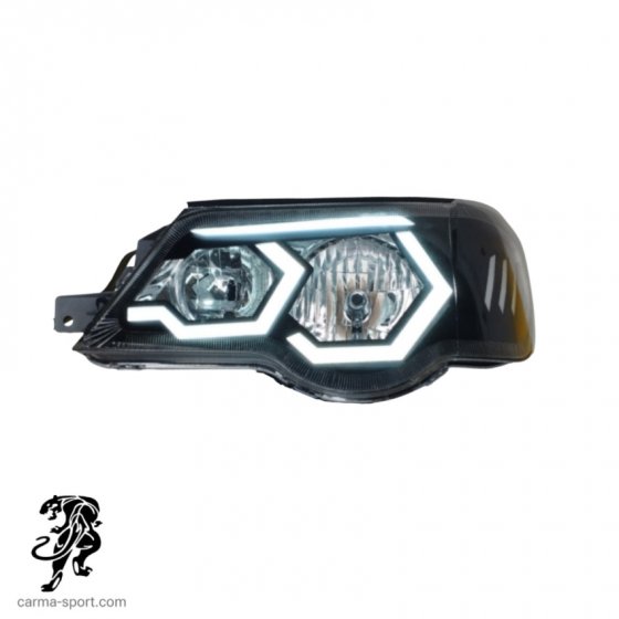 چراغ جلو پراید 111-132 مدل E40 پلکسی