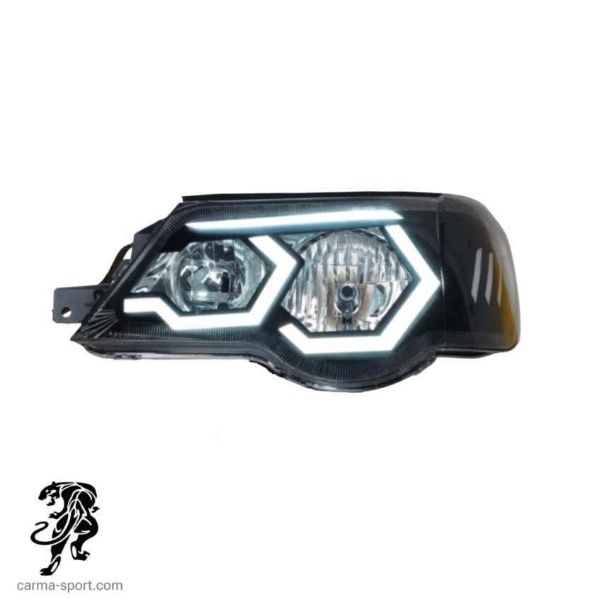 چراغ جلو پراید 111-132 مدل E40 پلکسی