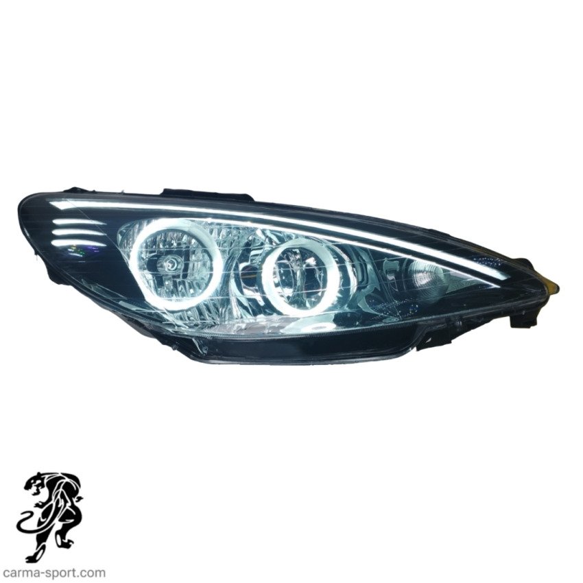 چراغ جلو پژو 206 مدل BMW MIX 3D